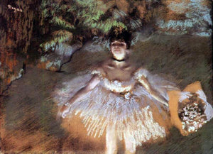  Edgar Degas A Dancer Onstage with a Bouquet - Canvas Art Print