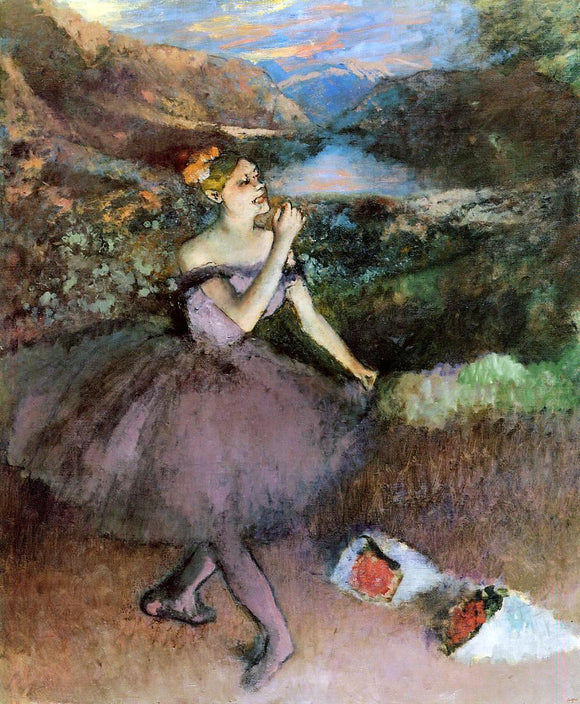  Edgar Degas Dancer with Bouquets - Canvas Art Print