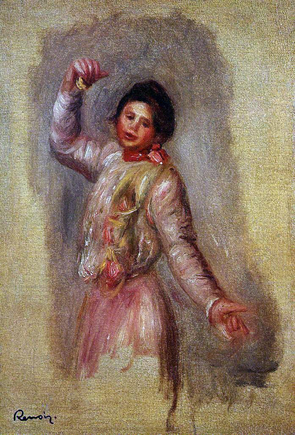  Pierre Auguste Renoir Dancer with Castenets - Canvas Art Print
