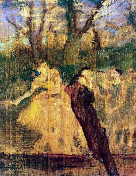  Edgar Degas Dancers on the Scenery - Canvas Art Print