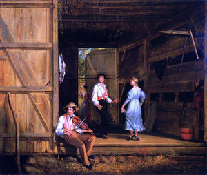  William Sidney Mount Dancing on the Barn Floor - Canvas Art Print