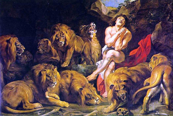  Peter Paul Rubens Daniel in the Lion's Den - Canvas Art Print