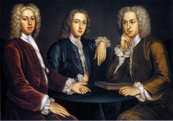  John Smibert Daniel, Peter, and Andrew Oliver - Canvas Art Print
