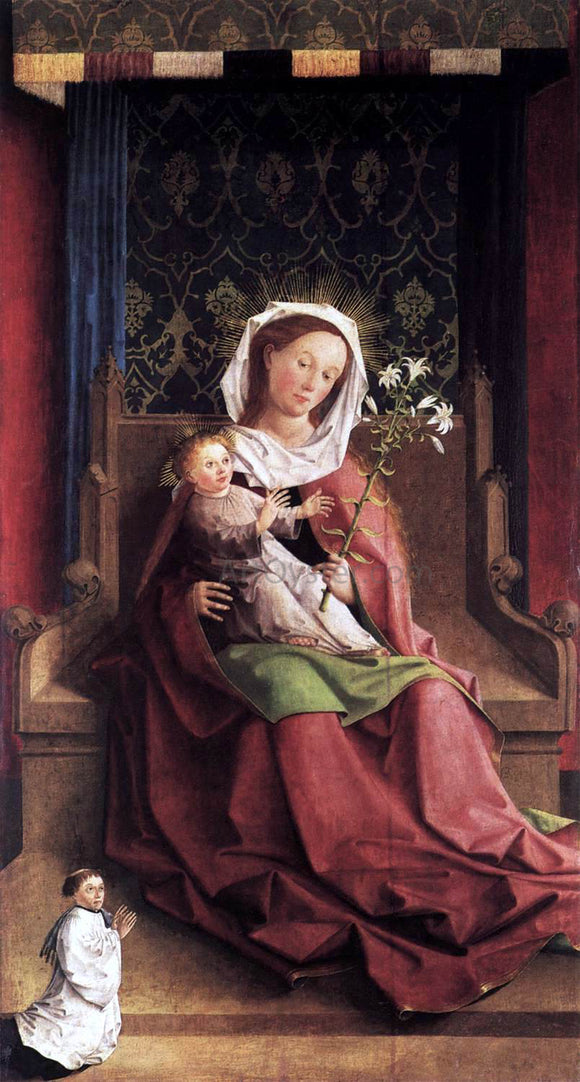  Unknown (2) Masters Darmstadt Altarpiece: Virgin and Child Enthroned - Canvas Art Print