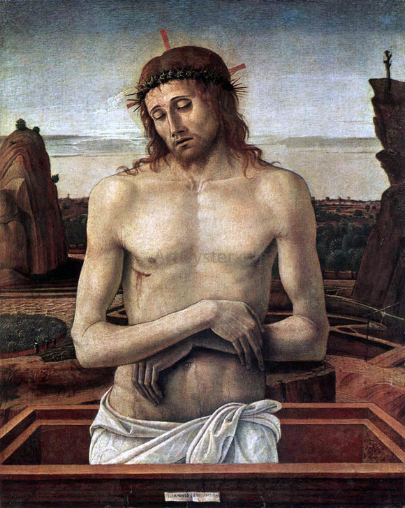  Giovanni Bellini Dead Christ in the Sepulchre (Pieta) - Canvas Art Print