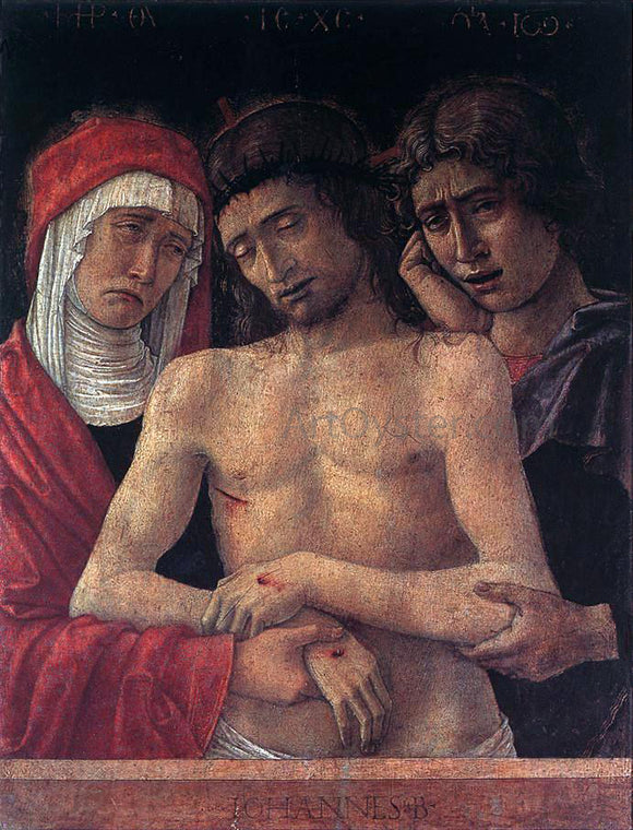  Giovanni Bellini Dead Christ Supported by the Madonna and St John (Pieta) - Canvas Art Print