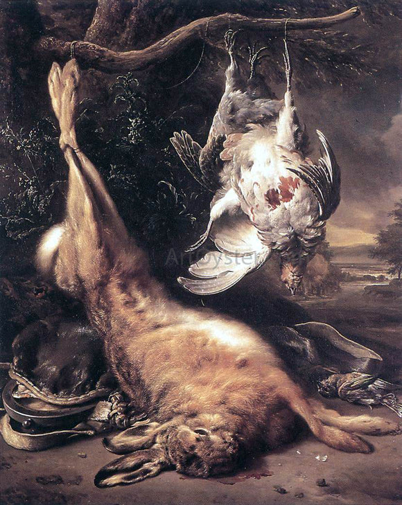 Jan Weenix Dead Hare and Partridges - Canvas Art Print