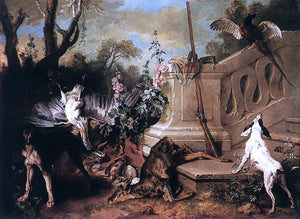  Jean-Baptiste Oudry Dead Roe - Canvas Art Print