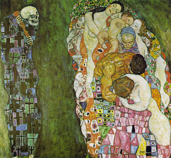  Gustav Klimt Death and Life - Canvas Art Print