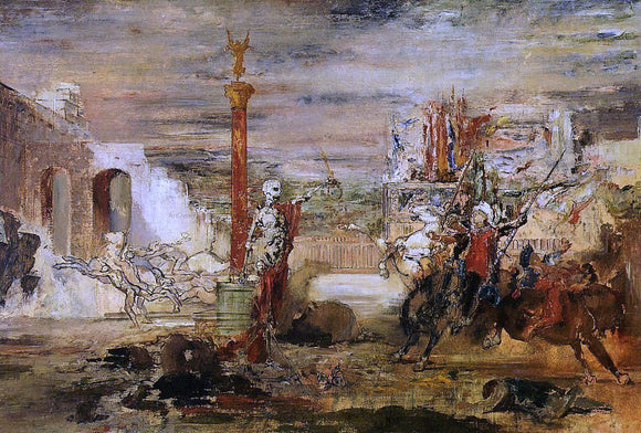  Gustave Moreau Death Offers the Crown to the Tornament Vircor - Canvas Art Print