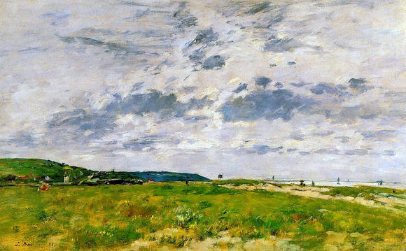  Eugene-Louis Boudin Deauville, the Dunes - Canvas Art Print