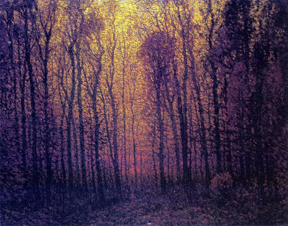  John Joseph Enneking Deep Woods in Fall - Canvas Art Print