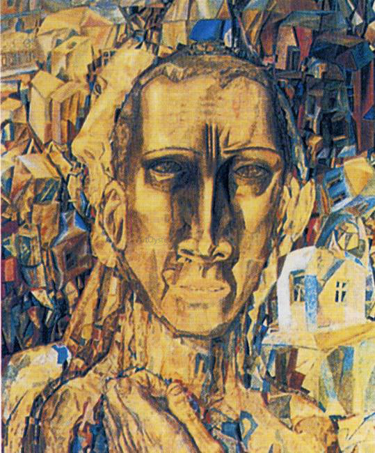  Pavel Filonov Defeater of the City - Canvas Art Print