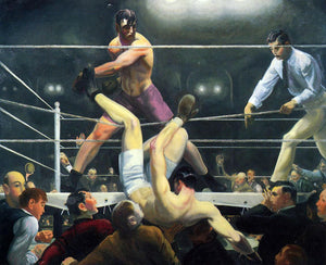  George Wesley Bellows Dempsey and Firpo (also known as Brodie's Revenge) - Canvas Art Print