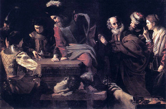  Nicolas Tournier Denial of St Peter - Canvas Art Print