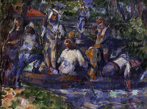  Paul Cezanne Departure by Water - Canvas Art Print