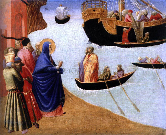  Pietro Di Giovanni d'Ambrogio Departure of St Augustin - Canvas Art Print