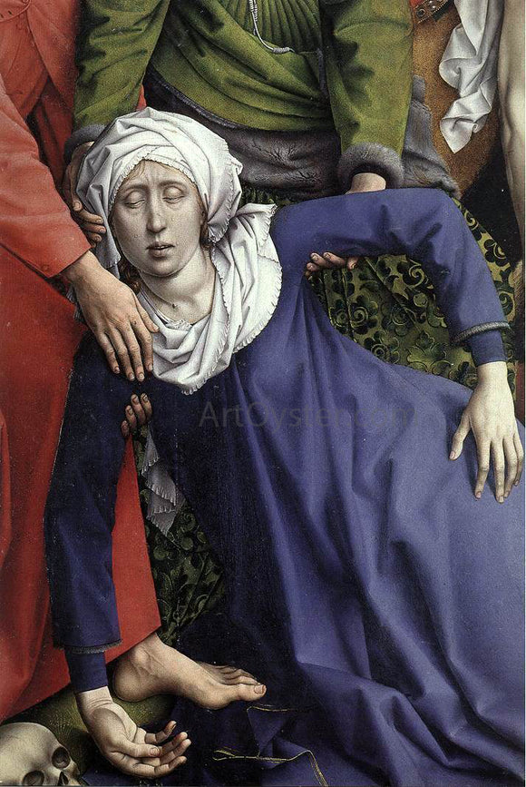  Rogier Van der Weyden Deposition (detail: 1) - Canvas Art Print