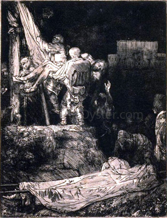  Rembrandt Van Rijn The Descent from the Cross by Torch Light - Canvas Art Print