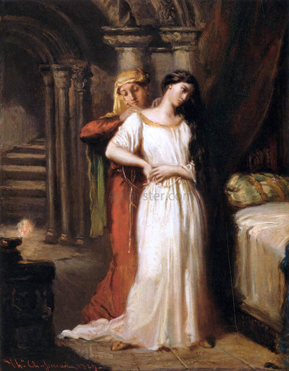  Theodore Chasseriau Desdemona Retiring to Her Bed - Canvas Art Print
