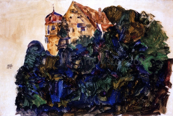  Egon Schiele Deuring Castle, Bregenz - Canvas Art Print