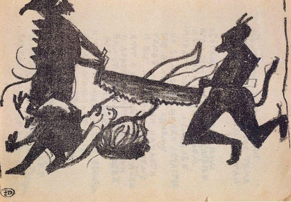  Kazimir Malevich Devils are Sawing Sinner - Canvas Art Print