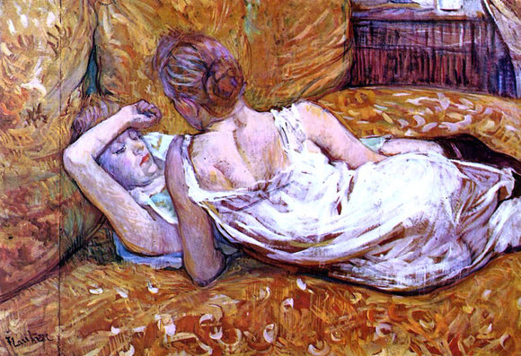  Henri De Toulouse-Lautrec Devotion: the Two Girlfriends - Canvas Art Print