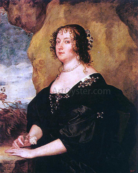  Sir Antony Van Dyck Diana Cecil, Countess of Oxford - Canvas Art Print