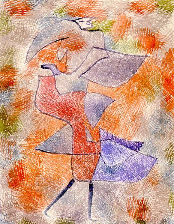  Paul Klee Diana in the Autumn Wind - Canvas Art Print