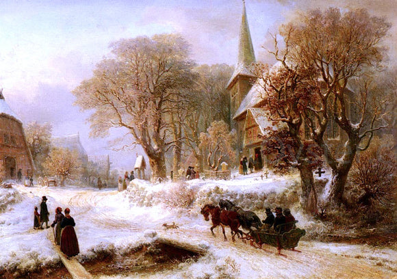  Hermann Kauffmann Die Hammer Kirche - Canvas Art Print