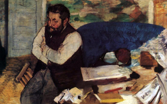  Edgar Degas Diego Martelli - Canvas Art Print