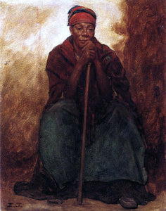  Eastman Johnson Dinah, Portrait of a Negress - Canvas Art Print