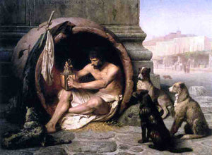  Jean-Leon Gerome Diogenes - Canvas Art Print