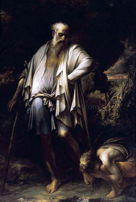  Salvator Rosa Diogenes Casting Away His Cup - Canvas Art Print