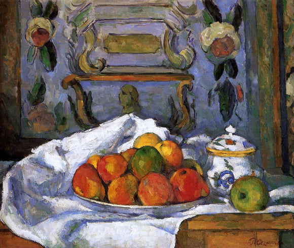  Paul Cezanne Dish of Apples - Canvas Art Print