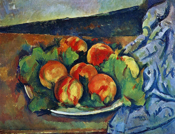  Paul Cezanne Dish of Peaches - Canvas Art Print