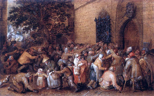  David Vinckboons Distribution of Loaves to the Poor - Canvas Art Print