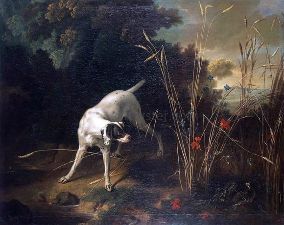  Jean-Baptiste Oudry Dog Pointing a Partridge - Canvas Art Print