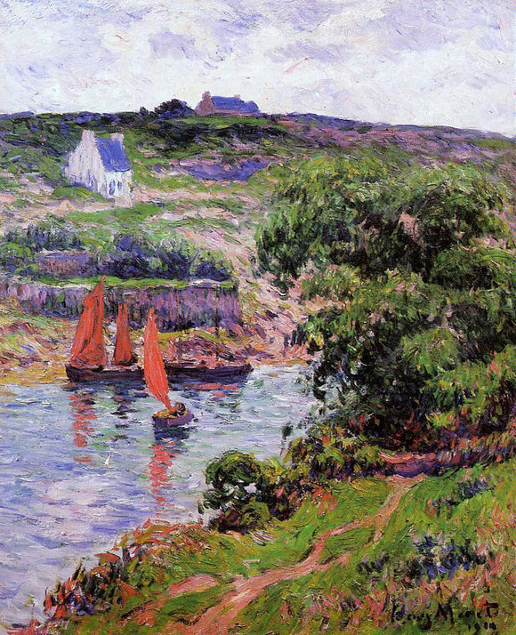  Henri Moret Dolain, Finistere - Canvas Art Print