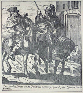  Jacques Lagniet Don Quixote and Sancho Pansa - Canvas Art Print