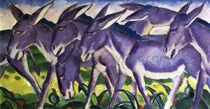  Franz Marc Donkey Frieze - Canvas Art Print
