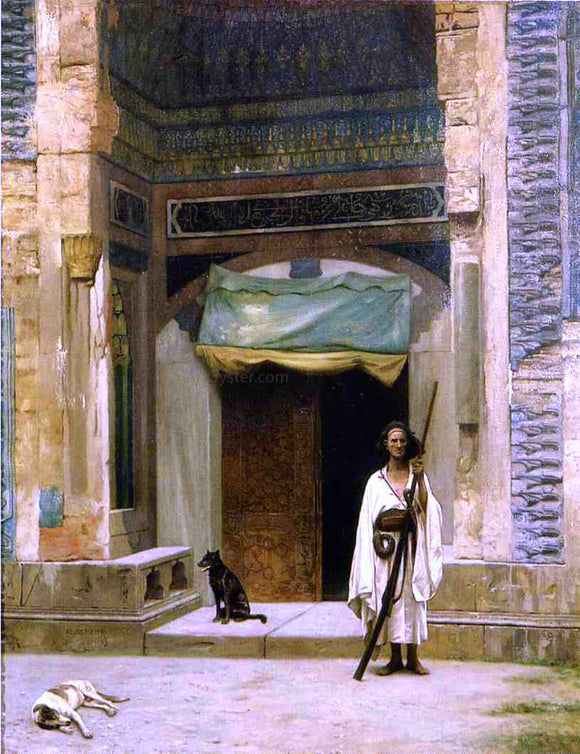  Jean-Leon Gerome Door of the Green Mosque - Canvas Art Print