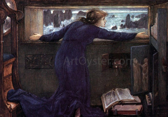  Sir Edward Burne-Jones Dorigen of Britain Waiting for the Return of Her Husband - Canvas Art Print