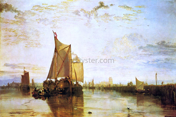  Joseph William Turner Dort, the Dort Packet-Boat from Rotterdam Bacalmed - Canvas Art Print
