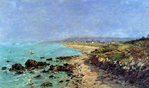  Eugene-Louis Boudin Douarnenez, the Shore and the Bay - Canvas Art Print