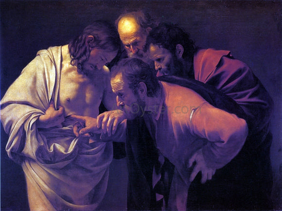  Caravaggio Doubting Thomas - Canvas Art Print