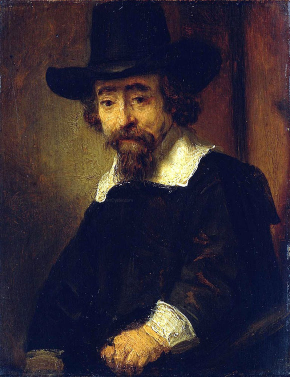  Rembrandt Van Rijn Dr Ephraim Bueno, Jewish Physician and Writer - Canvas Art Print