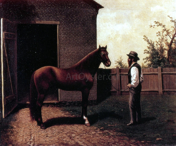  William Aiken Walker Dt. Diehl and Morgan Horse in Louisville Kentucky - Canvas Art Print