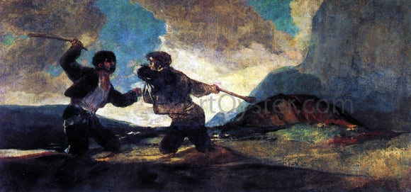  Francisco Jose de Goya Y Lucientes Duel with Cudgels - Canvas Art Print