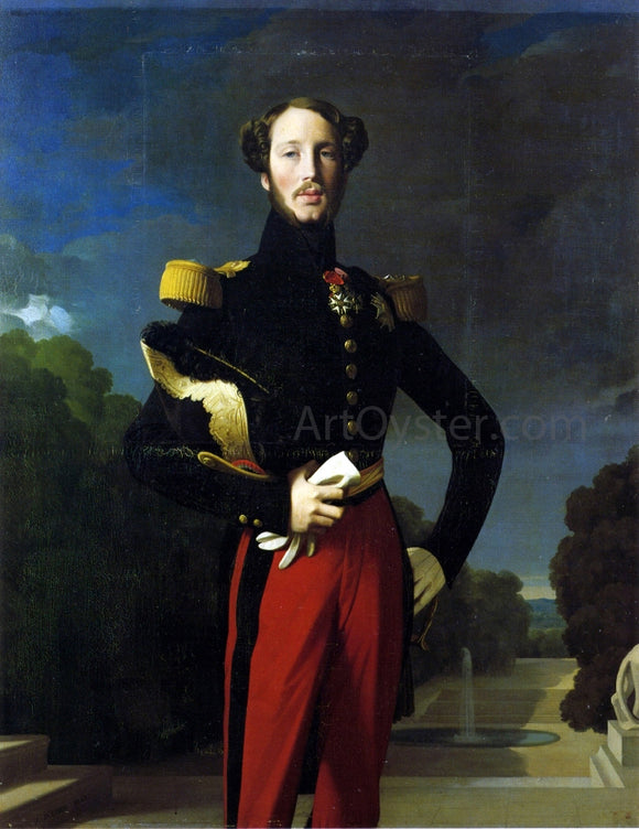  Jean-Auguste-Dominique Ingres Duke Ferdinand-Philippe of Orleans - Canvas Art Print